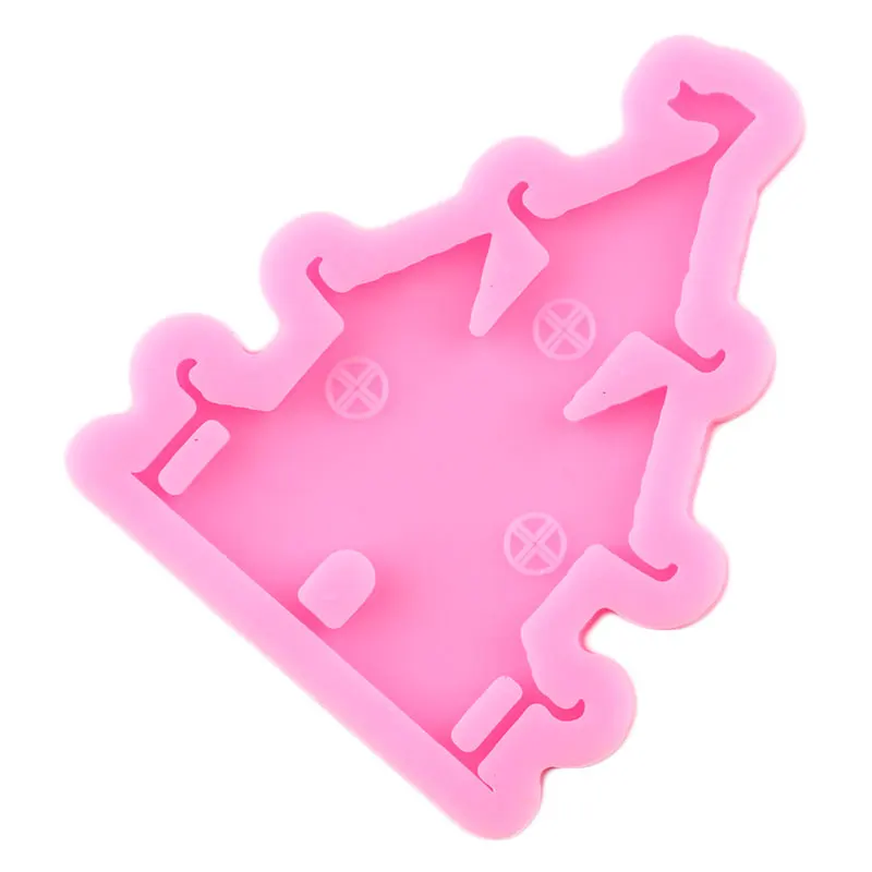 Хэллоуин Тыква брелок домик силиконовые формы замок для рукоделия ожерелье из