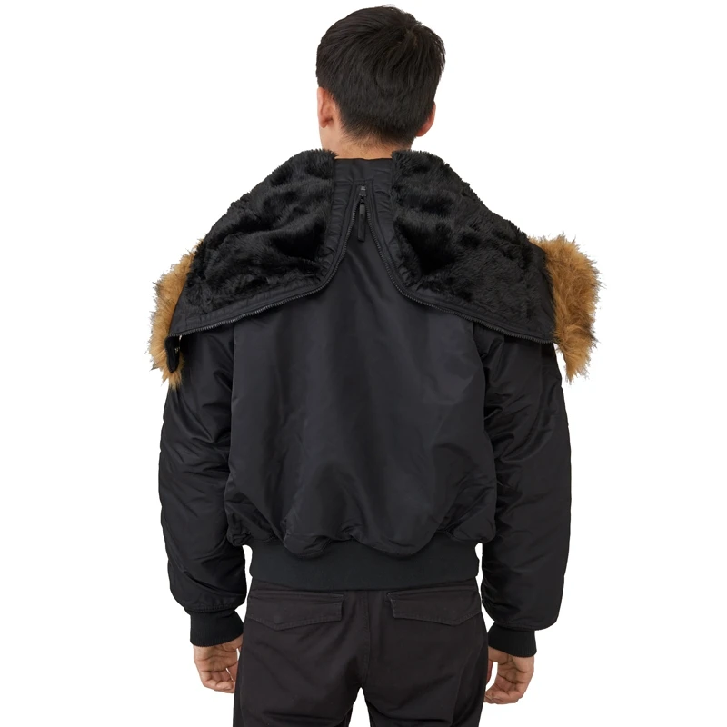 Куртка пилот Alpha Industries N-2B Flight Jacket Black | Мужская одежда