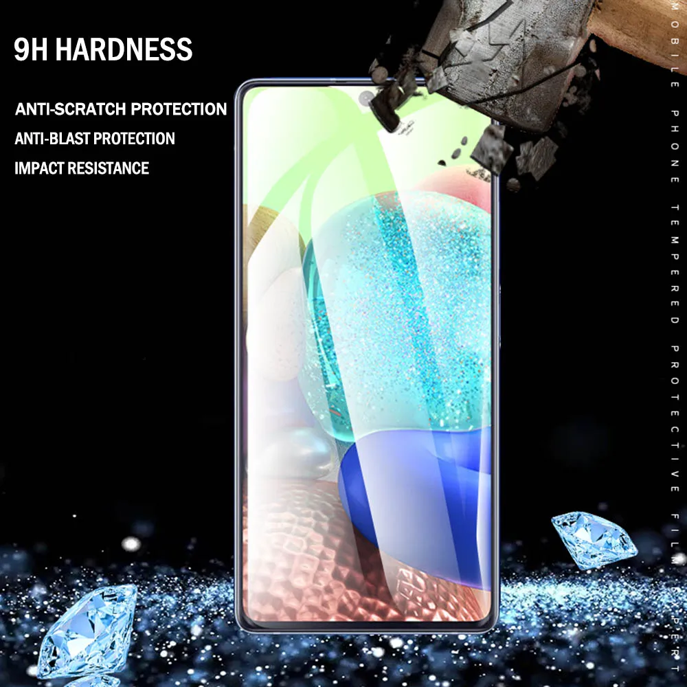 phone screen cover Full Cover Tempered Glass for Samsung A51 A52 A50 A32 for Samsung Galaxy M31 A71 A21S A50 Protective Glass for Samsung A 51 A72 phone tempered glass