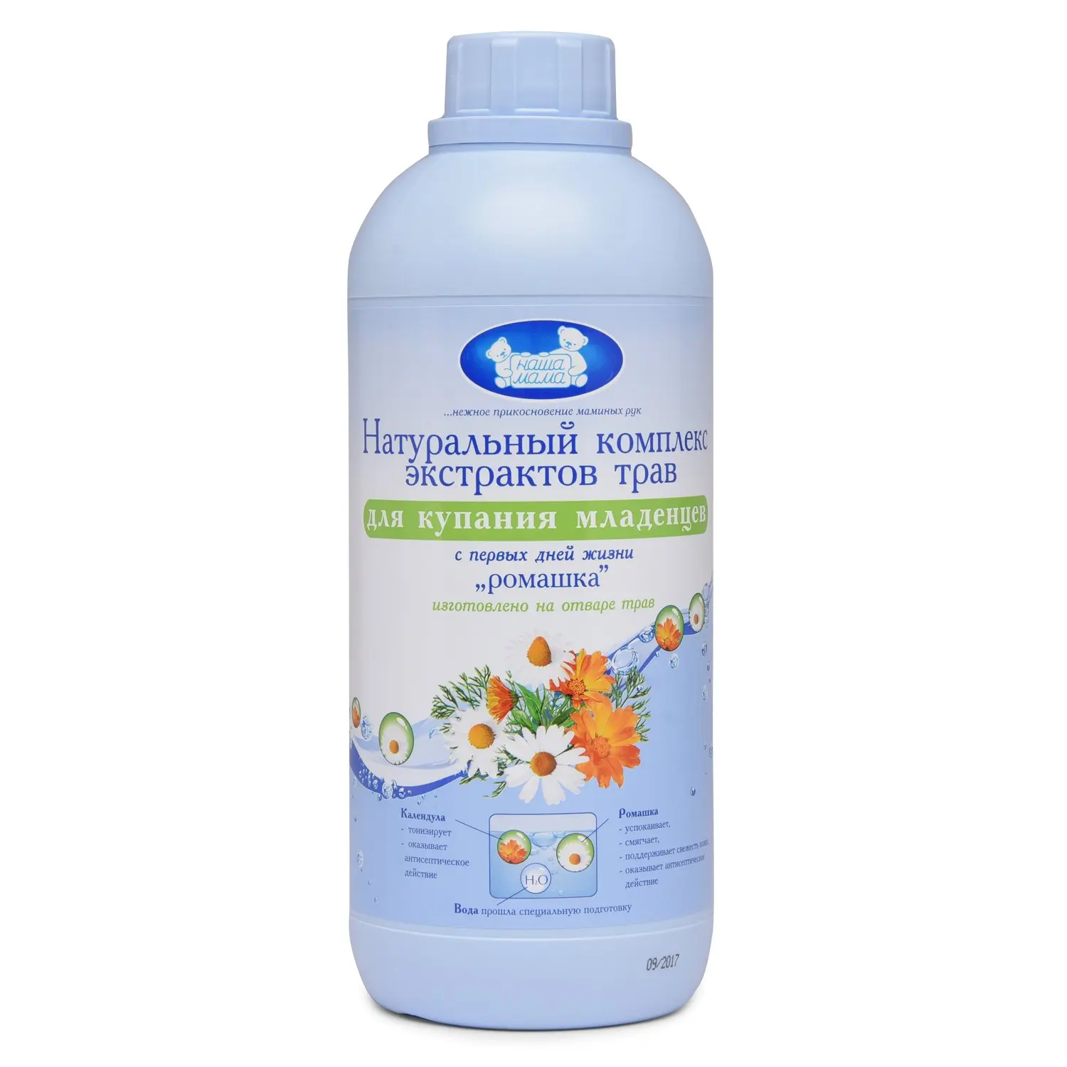 Натуральный комплекс экстрактов трав Наша мама для купания Ромашка 1000 мл| |