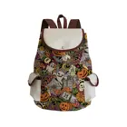 Женский рюкзак с принтом призрака, арбуза, черепа, мультяшная модная школьная сумка, Детский рюкзак на Хэллоуин, вместительная сумка для книг