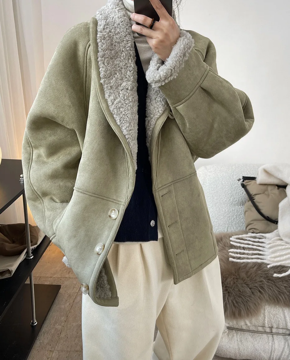 woman warm winter coat