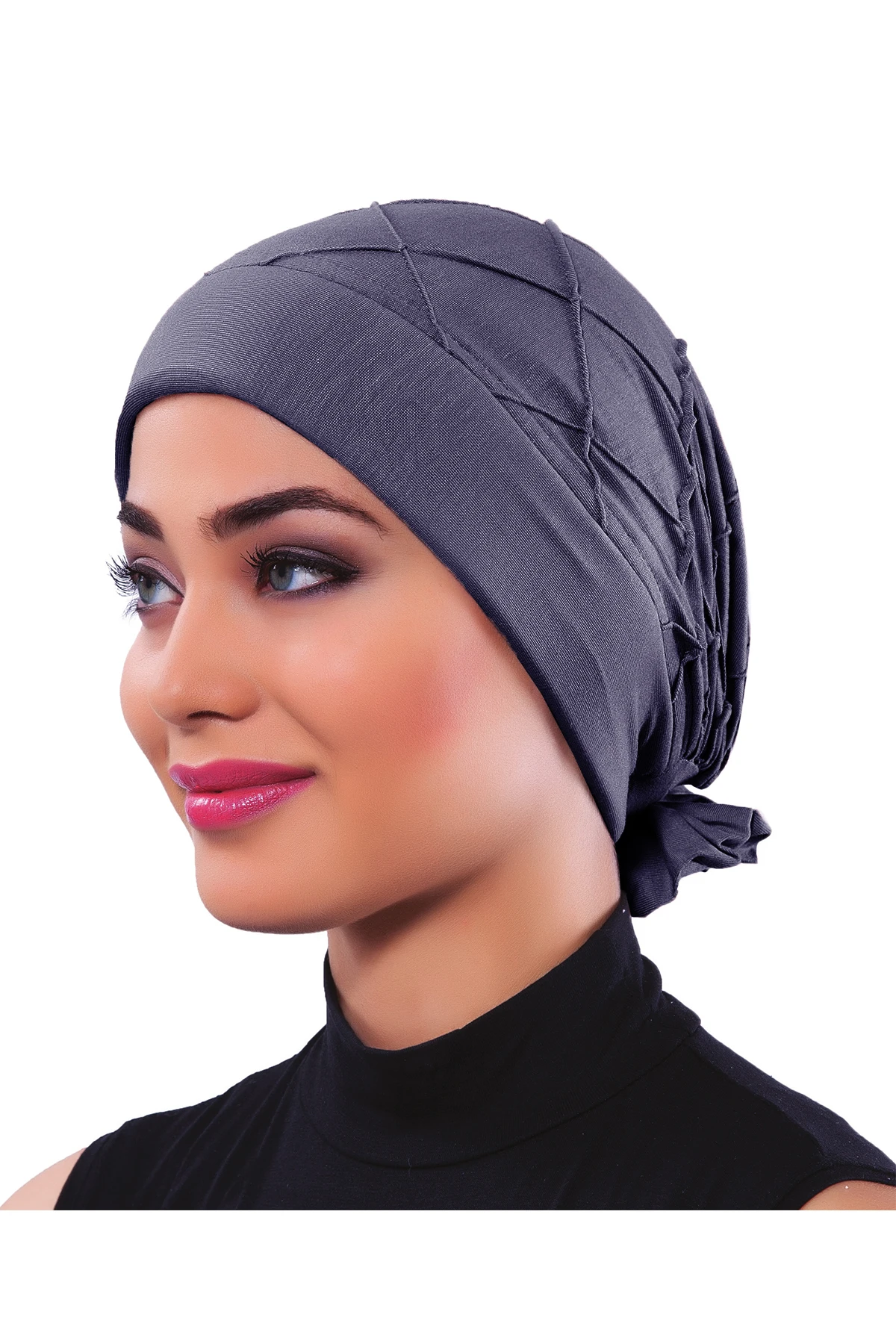2022 New Fashion Bamboo Ribbed Ready Made Turban Hijab Bonnet Scarf Cancer Cap Special Women Product Beret Bandana Shawl Muslim  Chemo All Season Pearl Bead