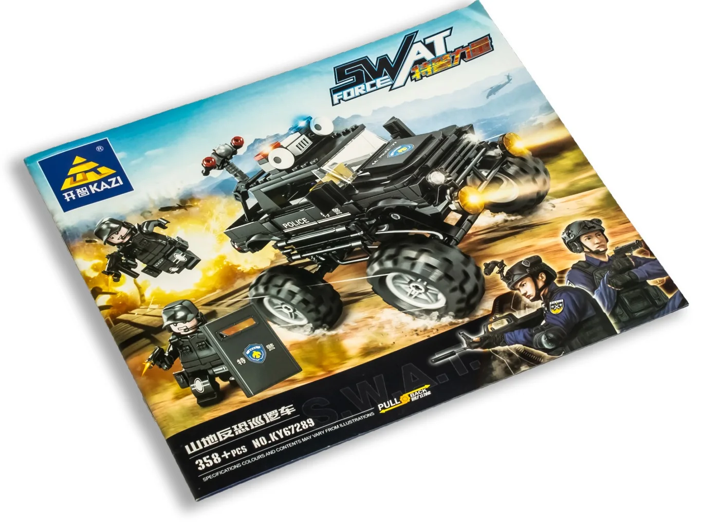 Конструктор Kazi 67289 SWAT: Монстр-трак из 358 кубиков Лего серии City | Игрушки и хобби