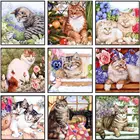 Наборы для вышивки крестиком 14 ct DMC DIY Искусство ручной работы Декор-коллекция милых кошек