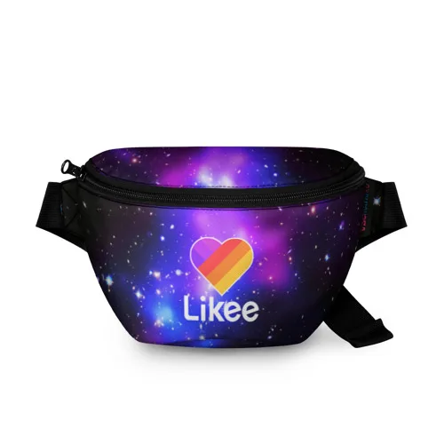 Поясная сумка 3D LIKEE Яркий принт удобная и вместительная для путешествий отдыха. |
