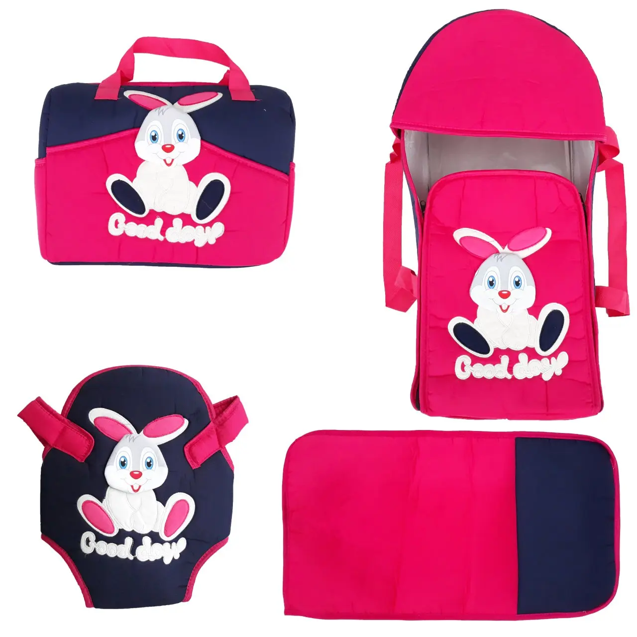Кролик фуксия Laci 4 шт. кенгуру сумка для переноски снизу комплект открывания |