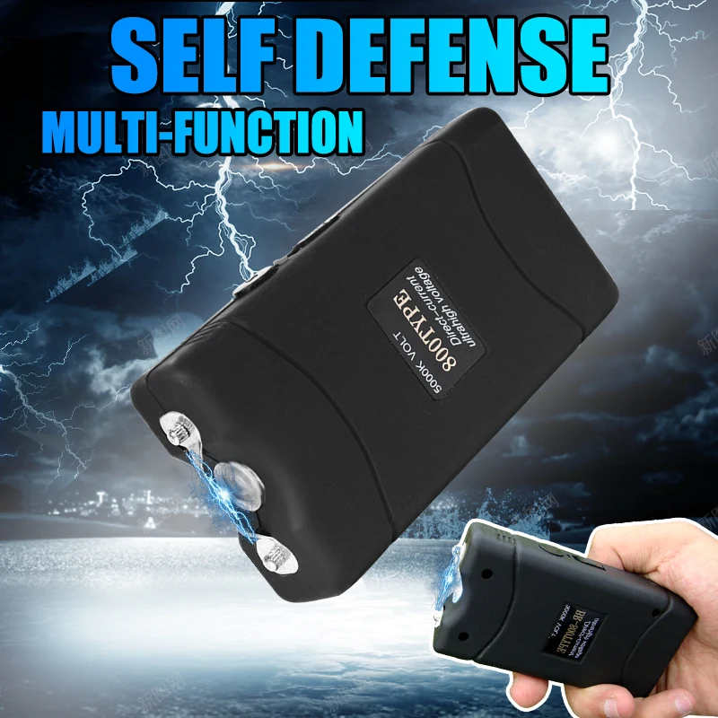 

LED Flashlight Ele ctric Power Shoc Stick Portable Strong EDC Security Guard Self-defense Mace Outdoor Emergency Safety Tools