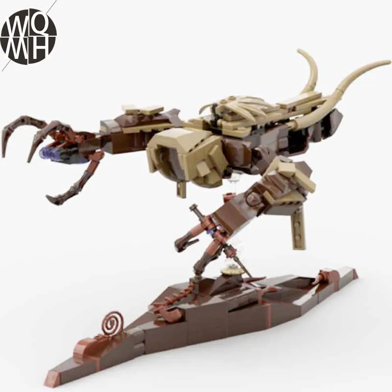 

243 шт. строительные блоки MOC, сцена вечерние кошмарный робот, Скорпион, модель-конструктор для детей, рождественские игрушки, подарки