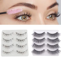 18mm 3d false eyelashes pack fluffy thick curled faux mink lashes strip lash natural look