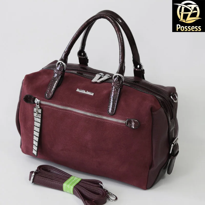 Женская сумка BALIVIYA BRAND T16-10 натуральная замша+кожзаменитель | Багаж и сумки