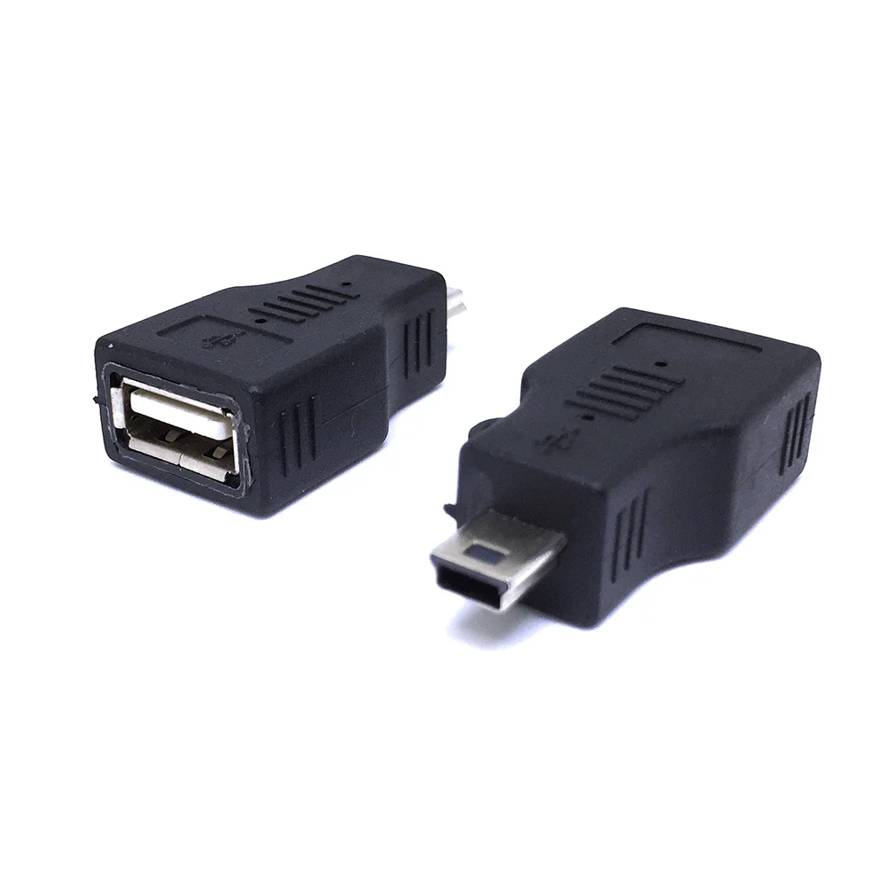 Переходник USB 2.0 type A female to mini B male OTG Espada для подключения флешки к