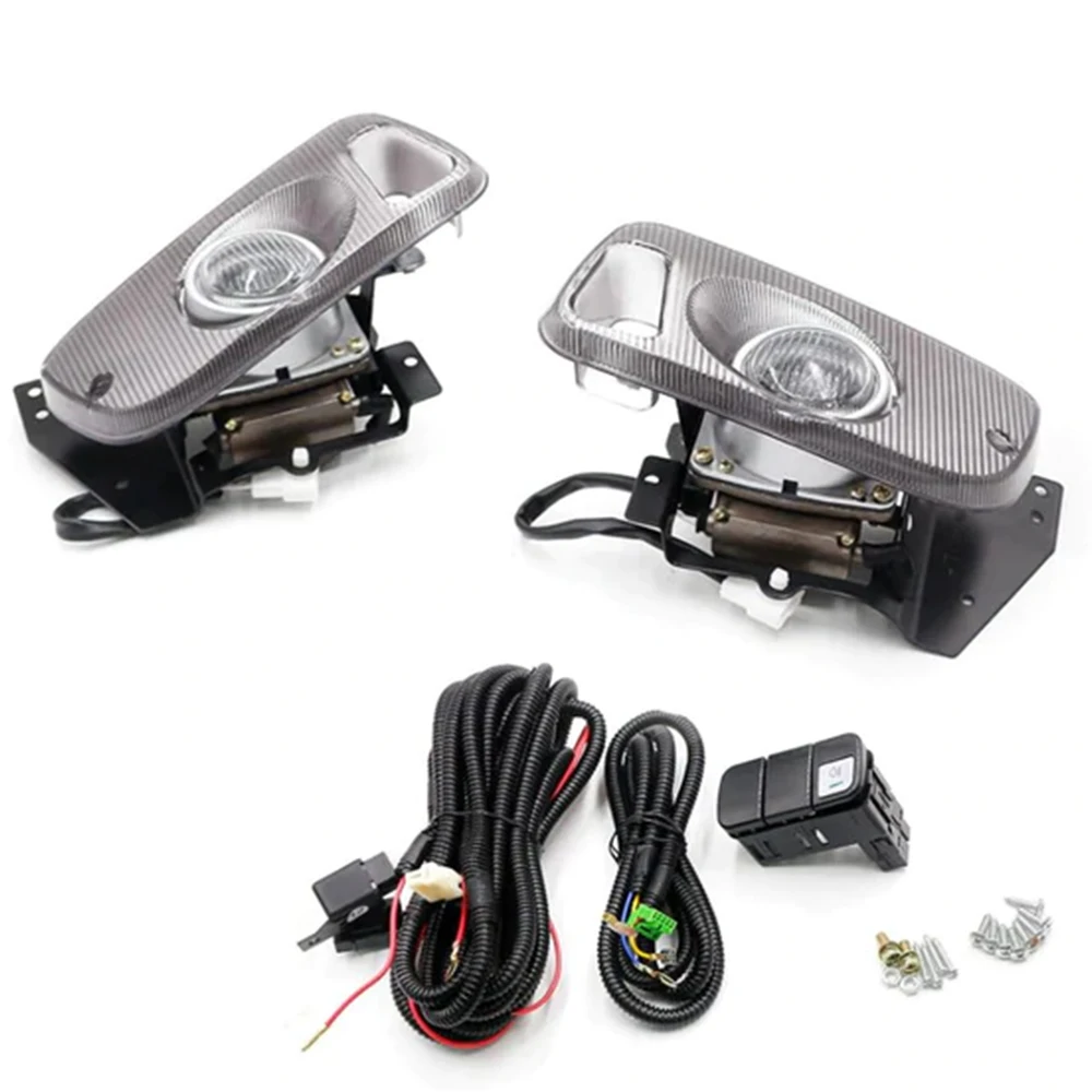 

[Точечные товары] для Honda Civic 2/3-Dr 1992 1993 1994 1995 OE Дымчатая линза бампер противотуманная фара/лампа + переключатель