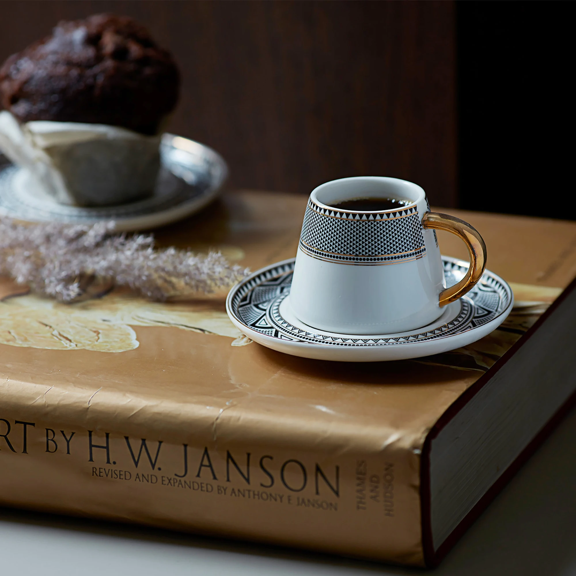 Набор из 2 фарфоровых чашек для кофе в турецком стиле традиционные Керамические