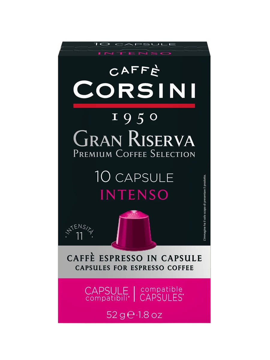Кофе в капсулах Nespresso® Caffe Corsini Gran Riserva Intenso 52г (10 х 5.2г) | Продукты