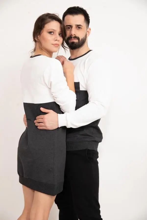 

St Valentine Gift Special for Couples Combine Ensemble Lover Shirt Sweatshirt Lovers Unisex Top Women Men Clothing Long Sleeve