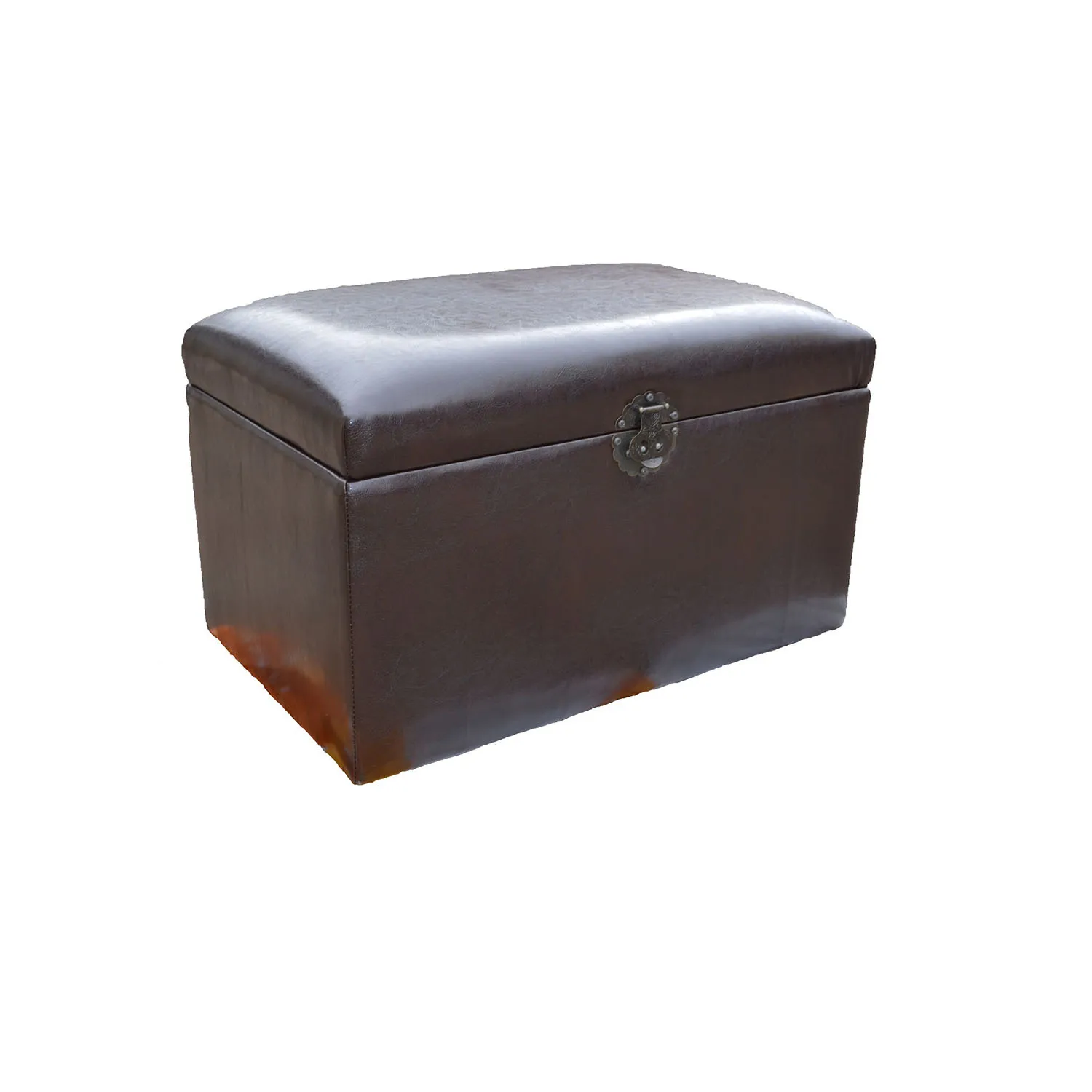 Сундук напольный темный &quotШоколад&quot. Эко кожа. Надежный практичный