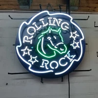 neon sign rolling rock neon lights sign for beer club arcade sign board provide light for bar hotel outdoor lighting in the room