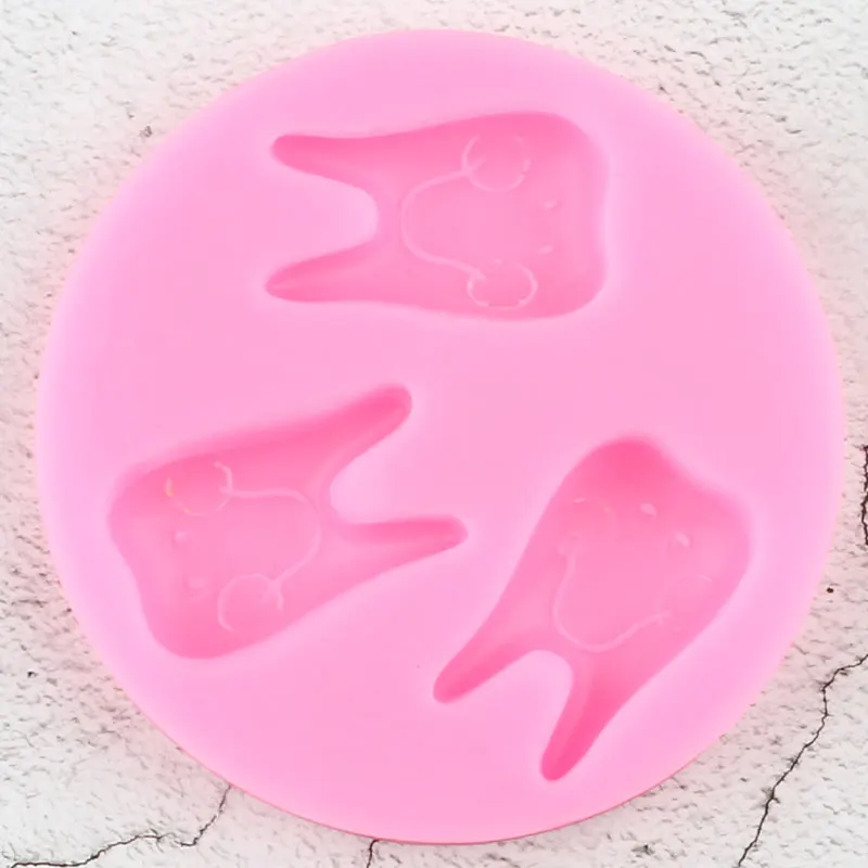 Зуб Молярная силиконовые формы для дня рождения торт фигурки жениха и невесты