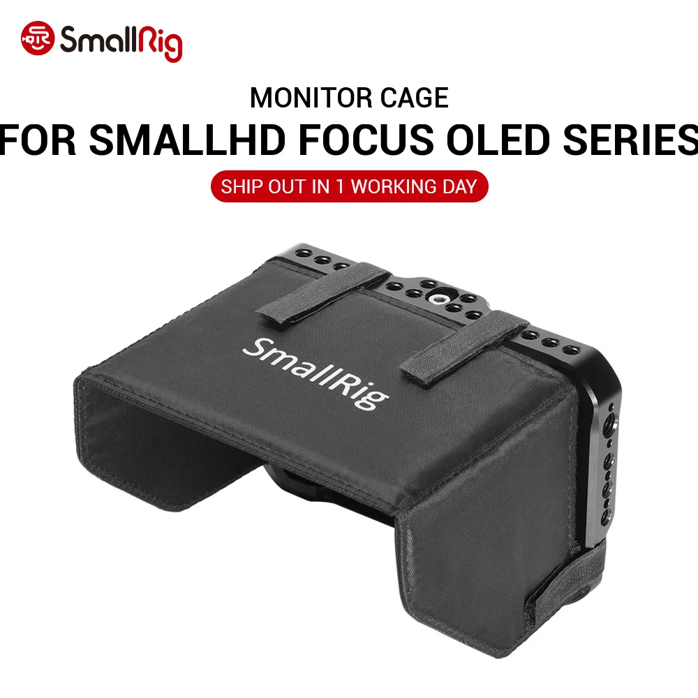 Клетка для монитора SmallRig с солнцезащитным козырьком серии SmallHD FOCUS OLED (5 5 дюйма)