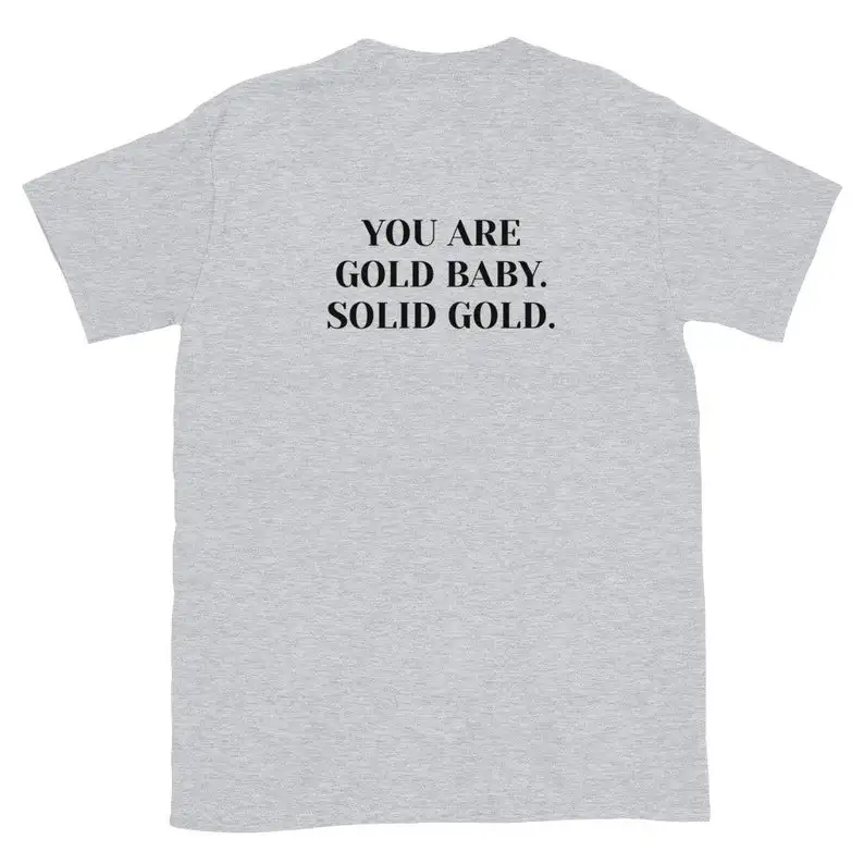 Sugarbaby You Are Gold/детская футболка модная с короткими рукавами для маленьких девочек