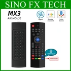 Пульт дистанционного управления MX3 Air Mouse 2,4G РЧ беспроводная клавиатура для ТВ-приставки X96 mini KM9 A95X H96 MAX Android