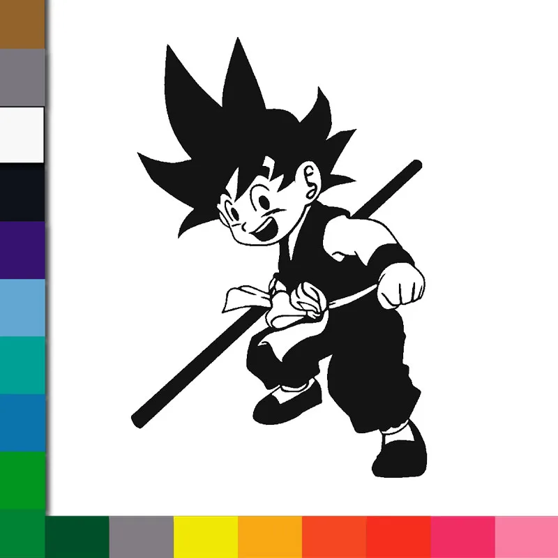 Высококачественный виниловый GOKU boy DRAGON BALL Kakarotto (цвет и индивидуальные измерения) для парека, автомобиля, мотоцикла, шлема.