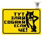 Табличка на частный дом. Осторожно злая собака. A sign for a private house. Sign for the house. Address plate. Address