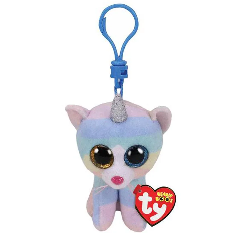 Heather Cat Clip Ty Paw Patrol большие глаза плюшевая кукла для ключей, игрушка TY подарок для детей - Цвет: Heather Cat Clip