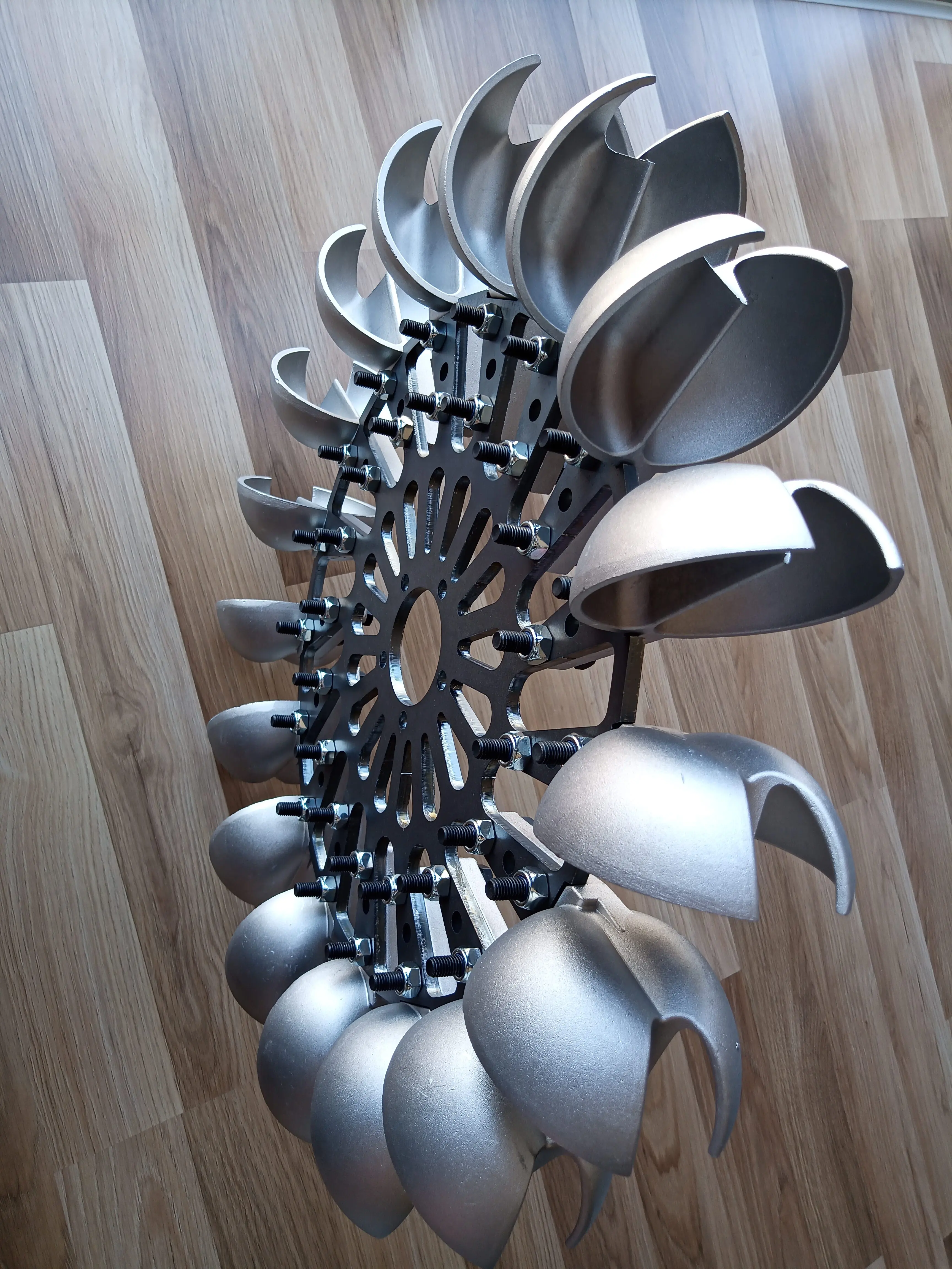 Турбинное колесо Pelton с 17 алюминиевыми ложками сопло 630 мм 24 81 дюйма