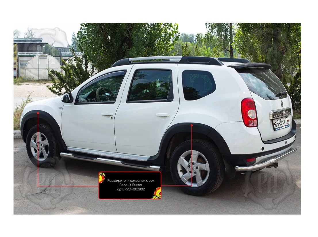 Расширители колесных арок Renault Duster 2010-2014 tuning |