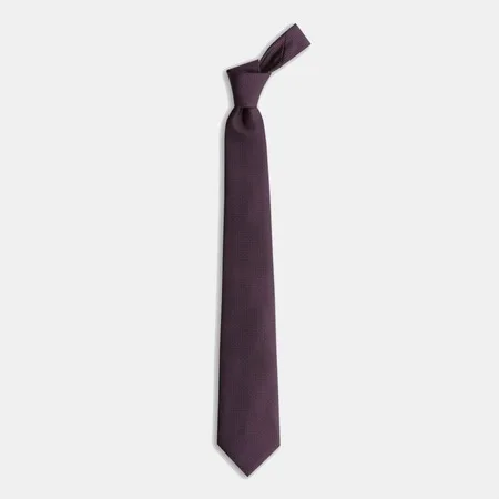 

White Dot Pattern Burgundy Tie 67825967