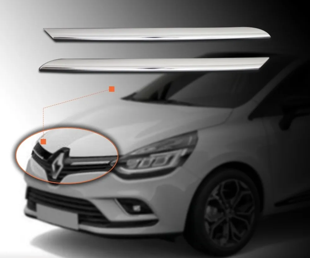 Renault 2012 2018 CLIO IV HB хромированный набор аксессуаров из нержавеющей стали 15 шт. (окно