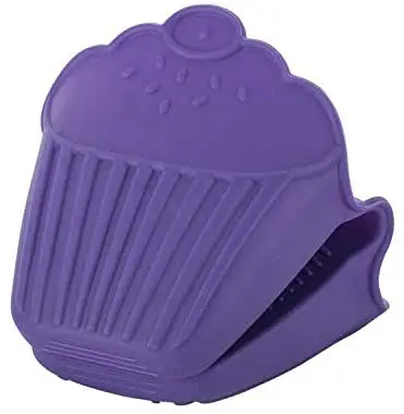 

Tantitoni Silicone Purple Cupcake Shaped Oven Glove SOFT A0993M