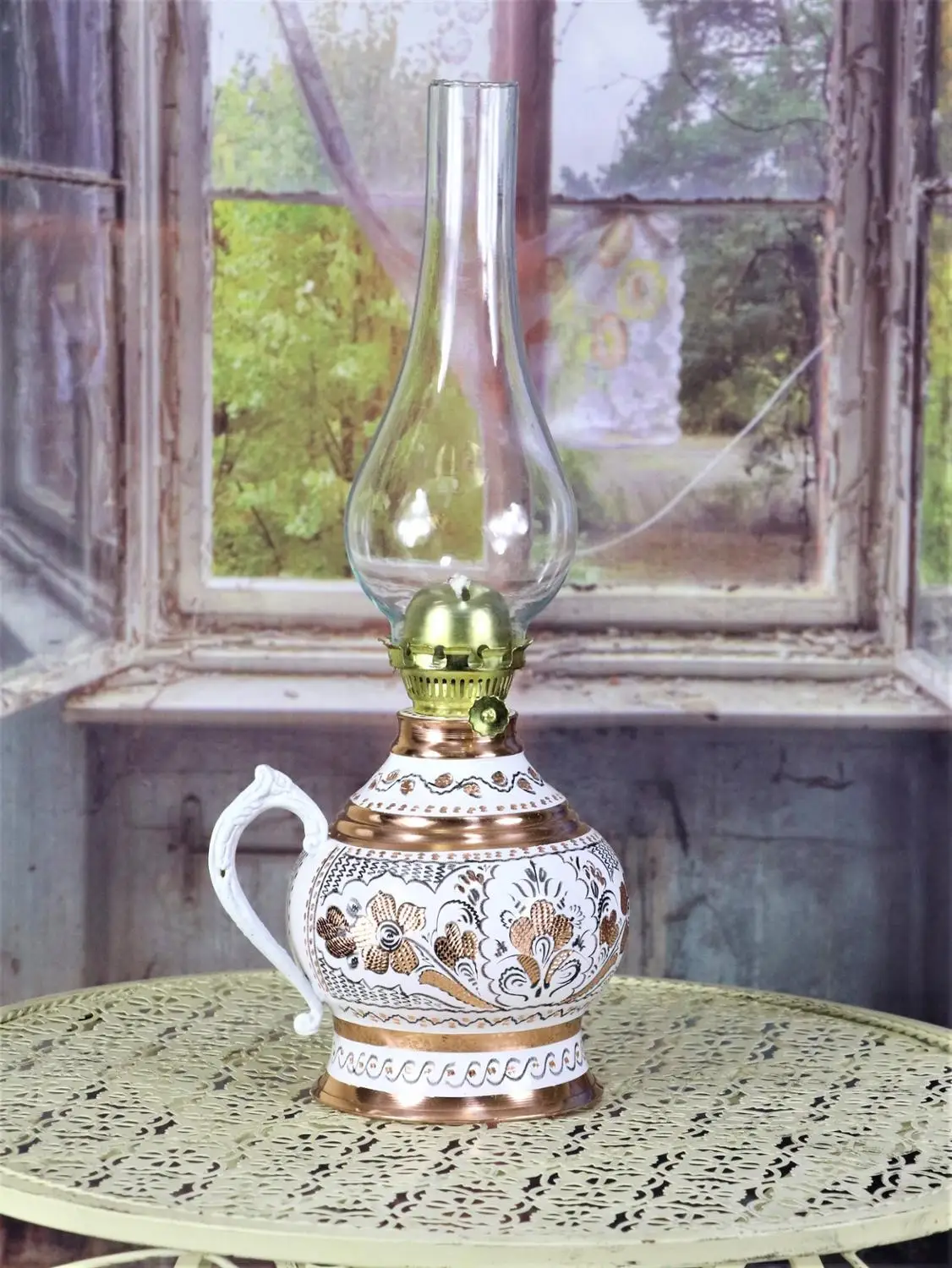 

Gl iek Royal Tombik lemeli Bakr Gaz Lambas (1319)