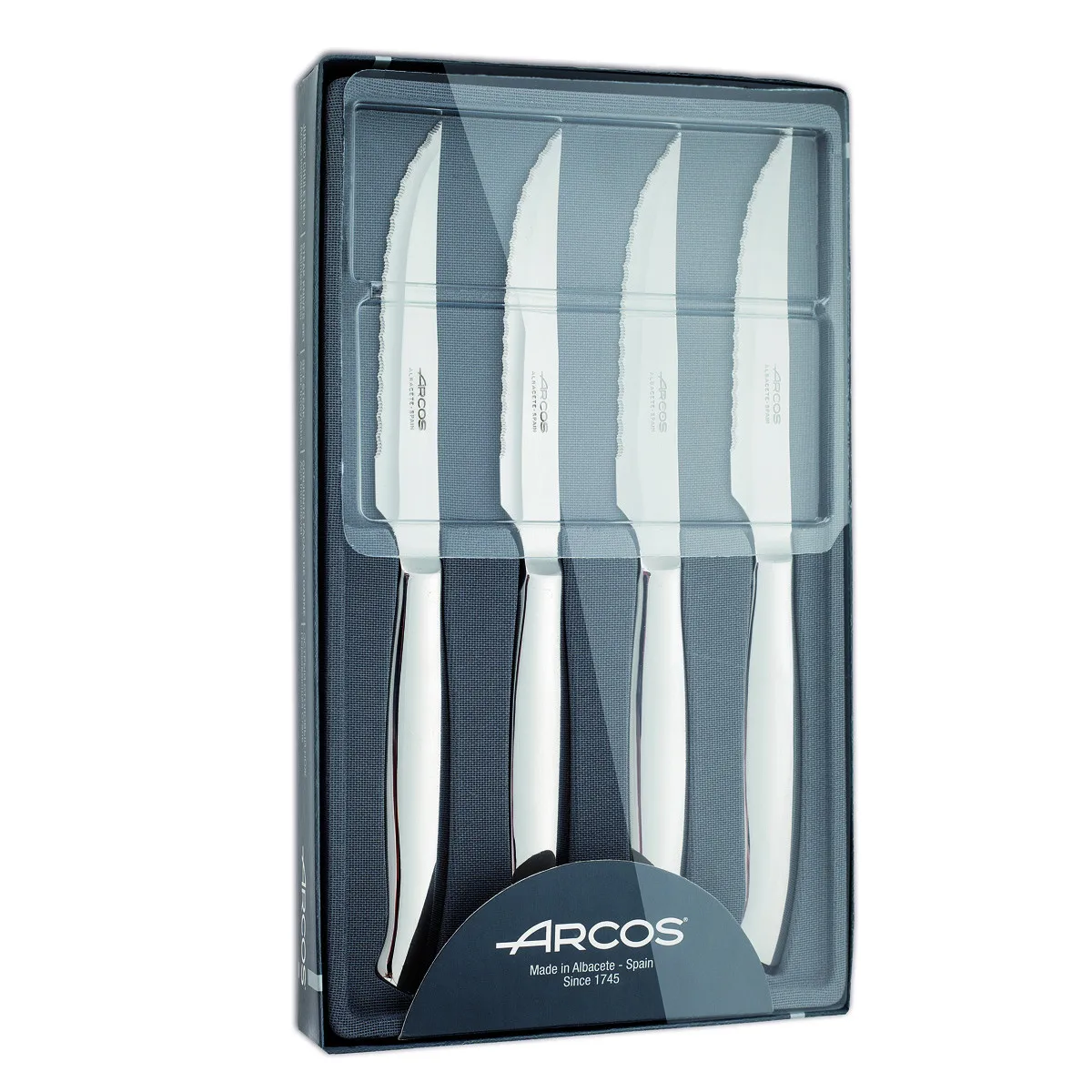 Juego de Knives Steak Arcos Настольный 378400 моноблок из нержавеющей стали лист 11 см в