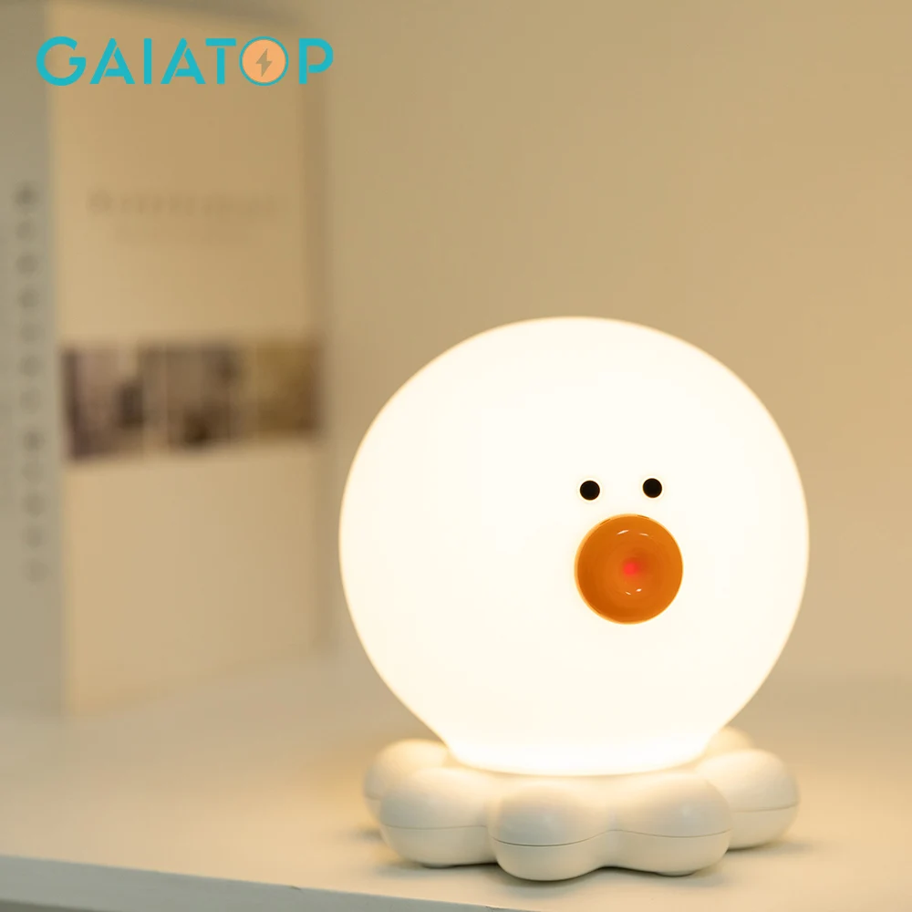 Ночник в виде животного осьминога сенсорный светодиодный ночной Светильник для