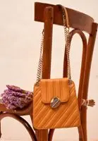 

Black Chain Vegan Leather Quilted Handbag