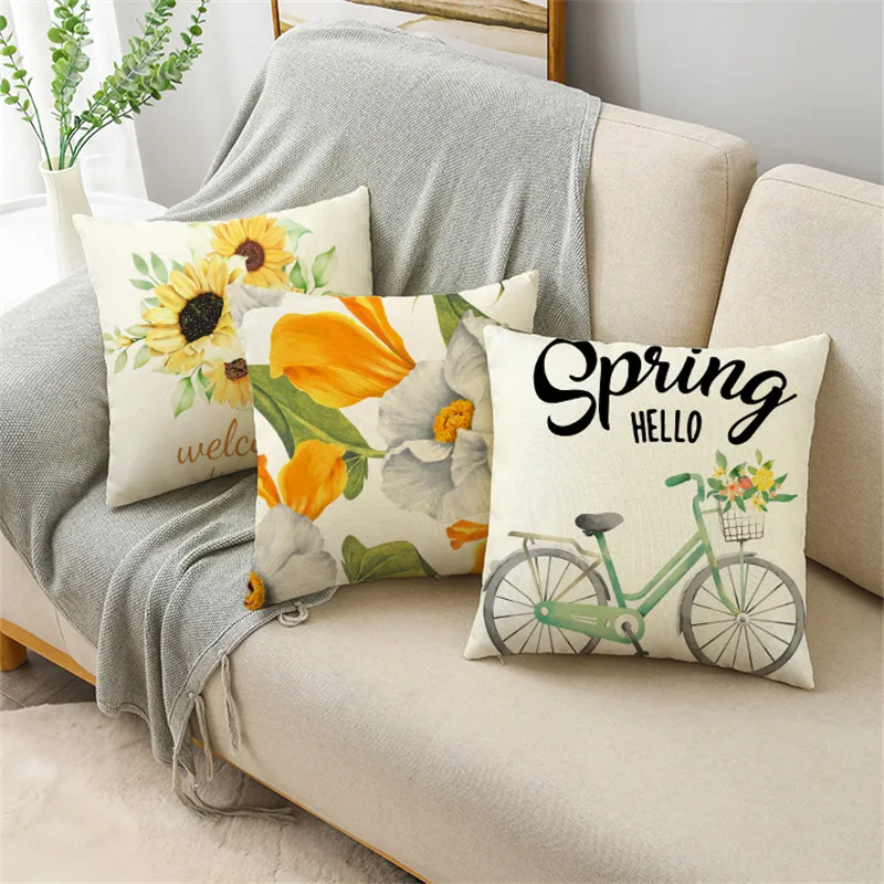 Наволочка квадратная льняная для подушки 45 х45 см |