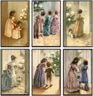 Счетная вышивка крестиком -14 ct Aida DMC цвет сделай сам искусство ручной работы Домашний Декор-викторианские рождественские девушки