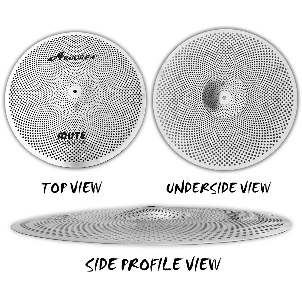 Sliver Mute Набор тарелок 14 ''Hi-Hat + 16'' авария 18 ''авария 20'' ездить |