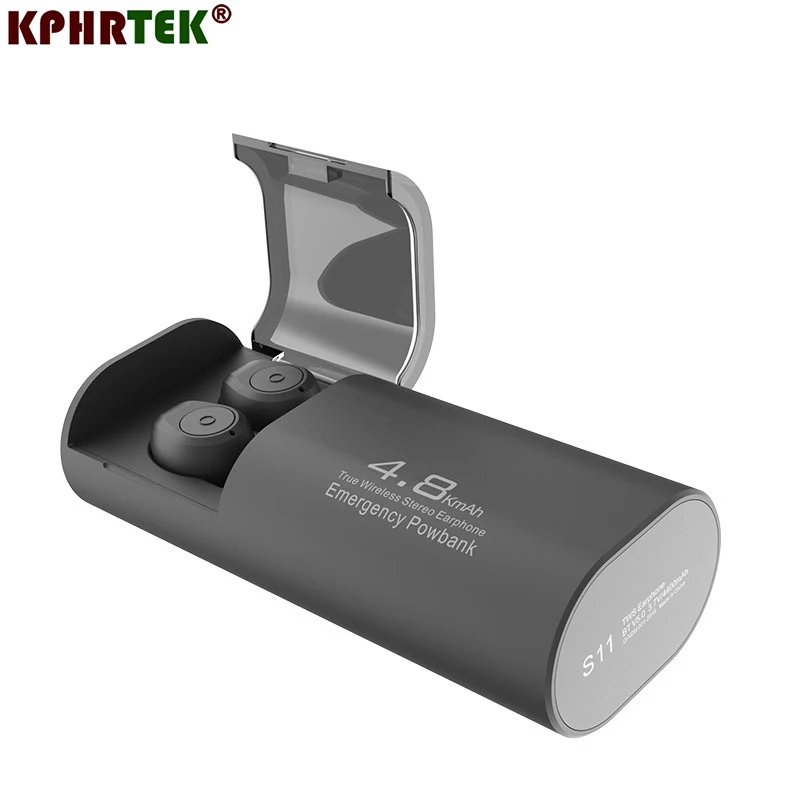 

S11 TWS Earphones Wireless Headphone HIFI Stereo Sport Earbuds Headset with Microphone Portable Folding Touch Earphone