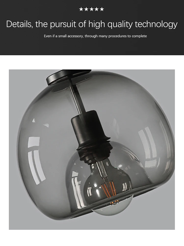 Подвесная лампа для столовой кухни домашний декор современные стеклянные шары E27