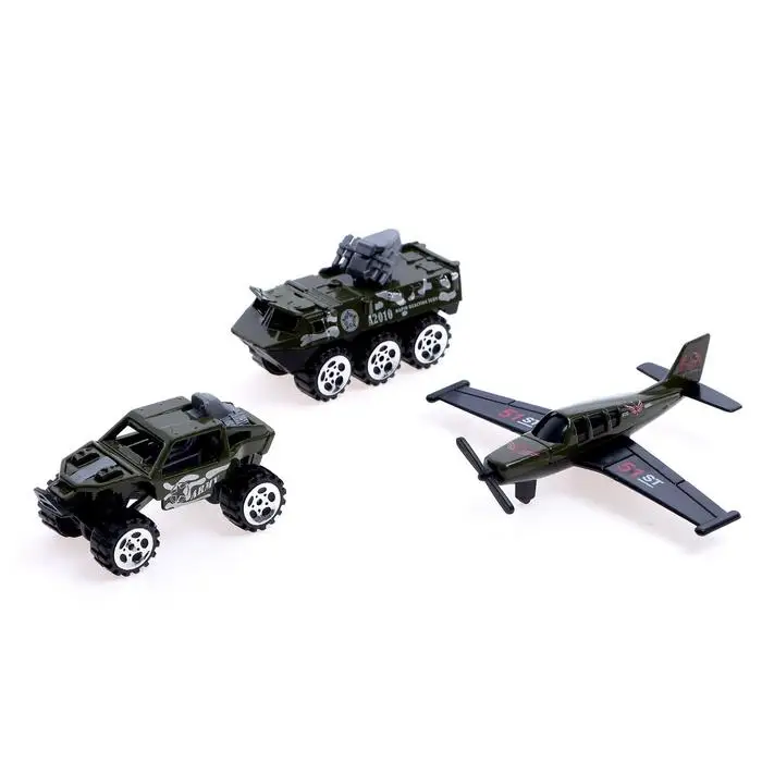 Set metal machine 'армия' 3 pieces mix (set of PCs) |