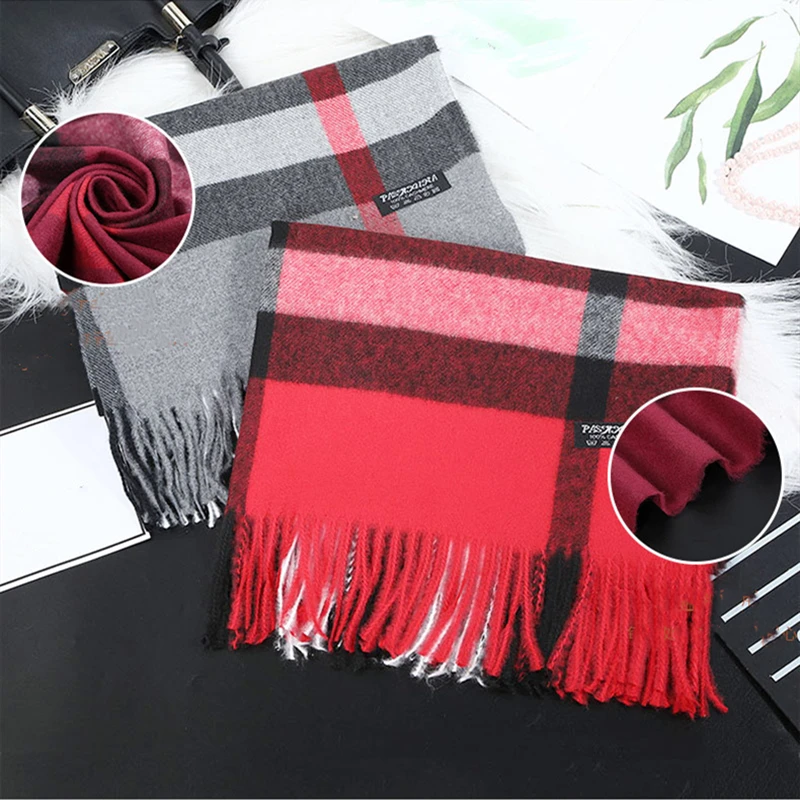 

New Autumn and Winter trendy warm Scarf, wild plaid Scarf, high quality Thick