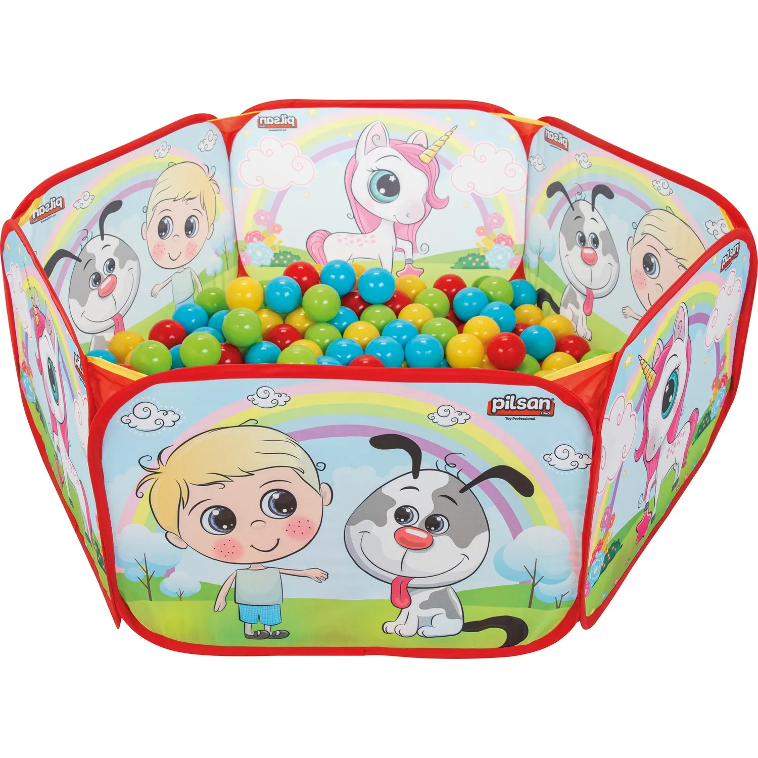 Pilsan Foldable Ball Pool 6 Cm With 200 Balls Gift