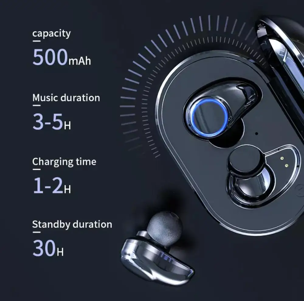 TWS A1 Bluetooth наушники 5 0 мини настоящие беспроводные шумоподавление Авто сопряжение