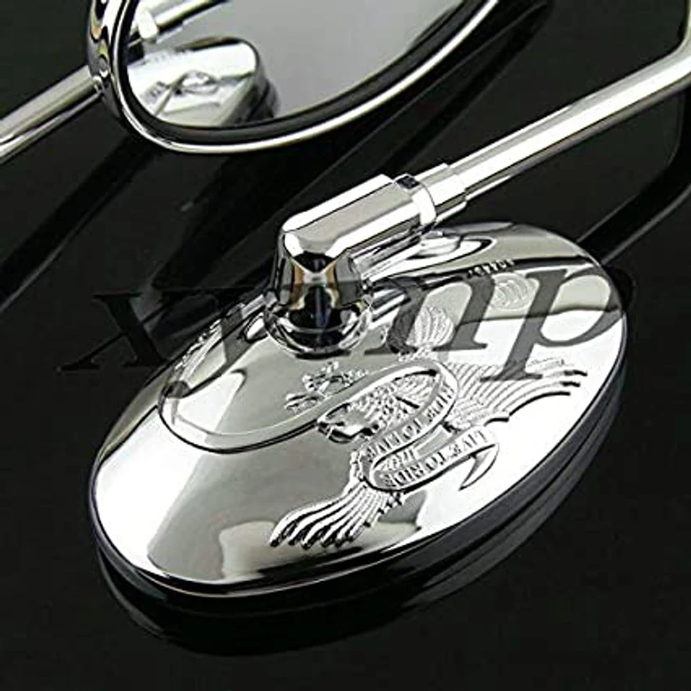 Боковое зеркало заднего вида Хром Орел Мотоцикл Крейсер велосипед для Honda Rebel CA125