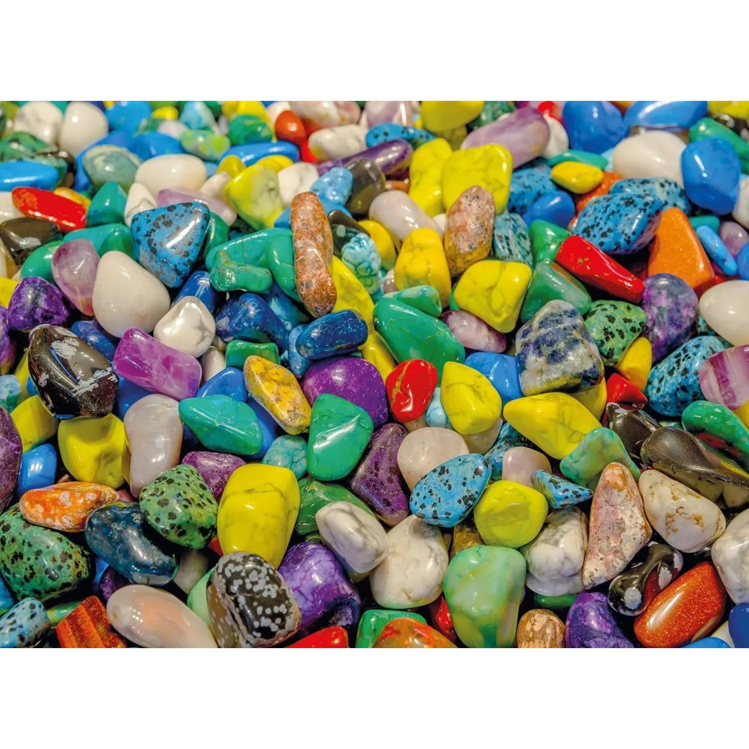 

Nova 1000 Parça Colorful Stones Puzzle - Pablo Hidalgo - Jigsaw Puzzle-Blue Puzzle Carton-Colorful Stones-challenging Puzzle-