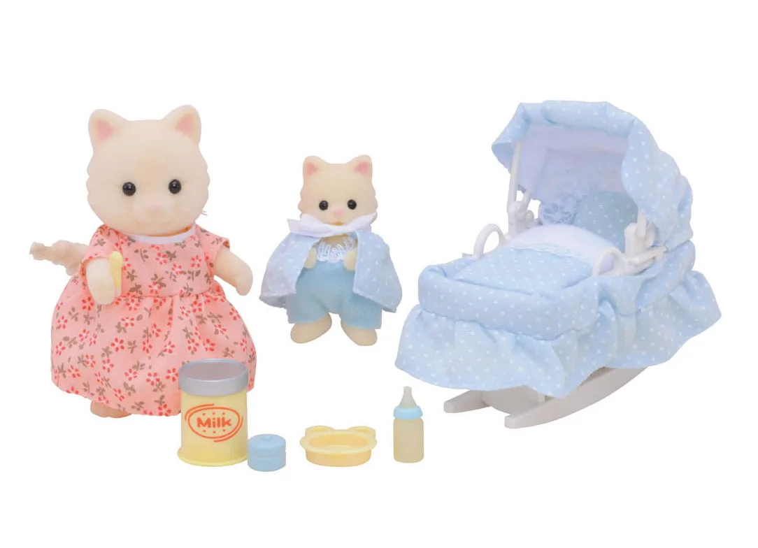 Игровой набор Sylvanian Families &quotМама с малышом и колыбелькой&quot (4333) |